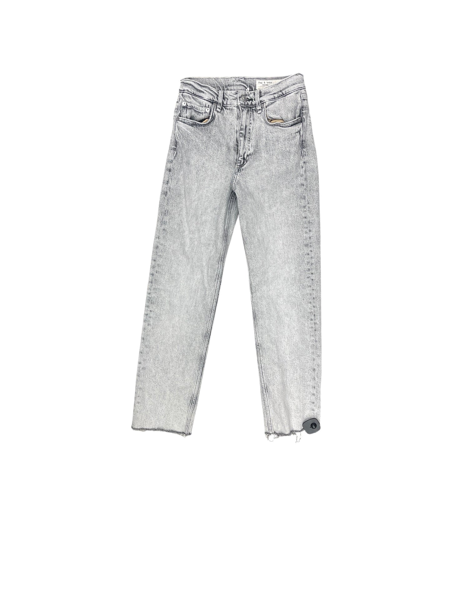 Jeans Straight By Rag & Bones Jeans In Grey, Size: 24