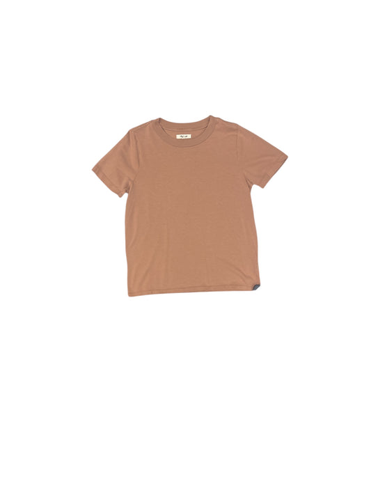 Top Short Sleeve Basic By Madewell In Orange, Size: S