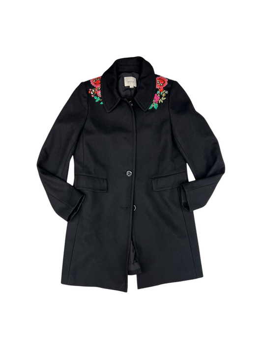 Coat Peacoat By Loft In Black, Size: S