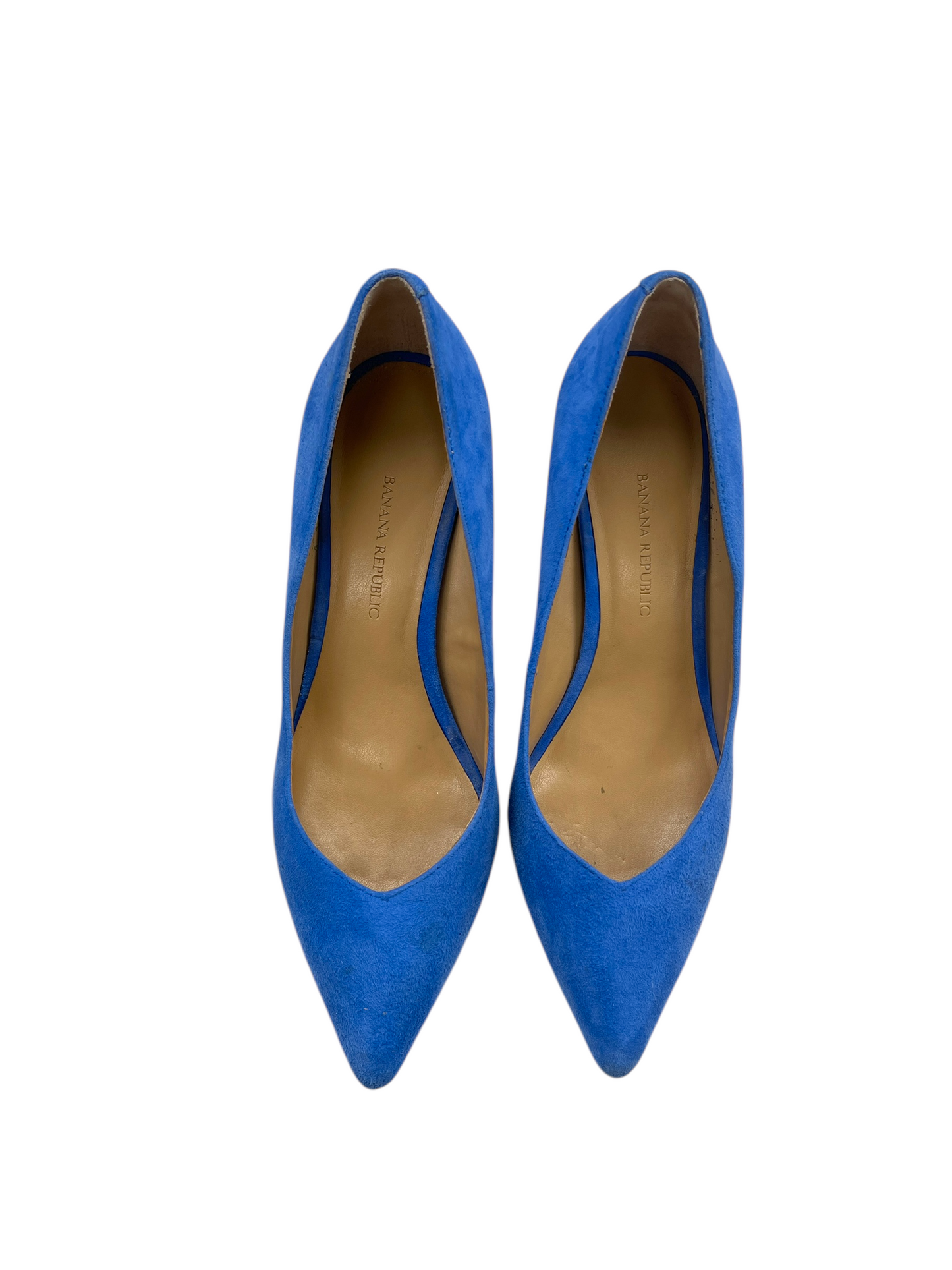 Shoes Heels Kitten By Banana Republic In Blue, Size: 6