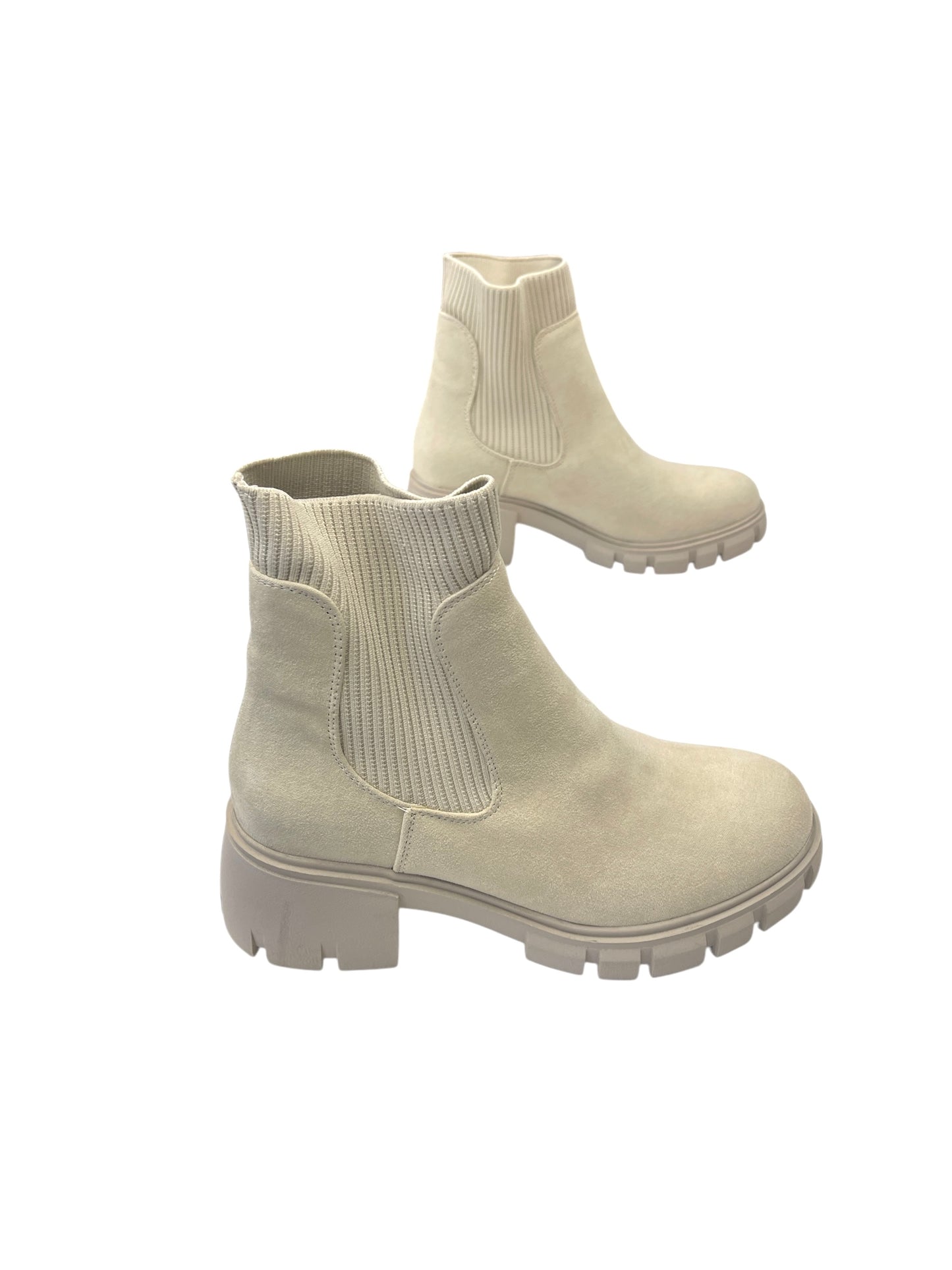 Boots Combat By Simply Jules In Cream, Size: 7.5