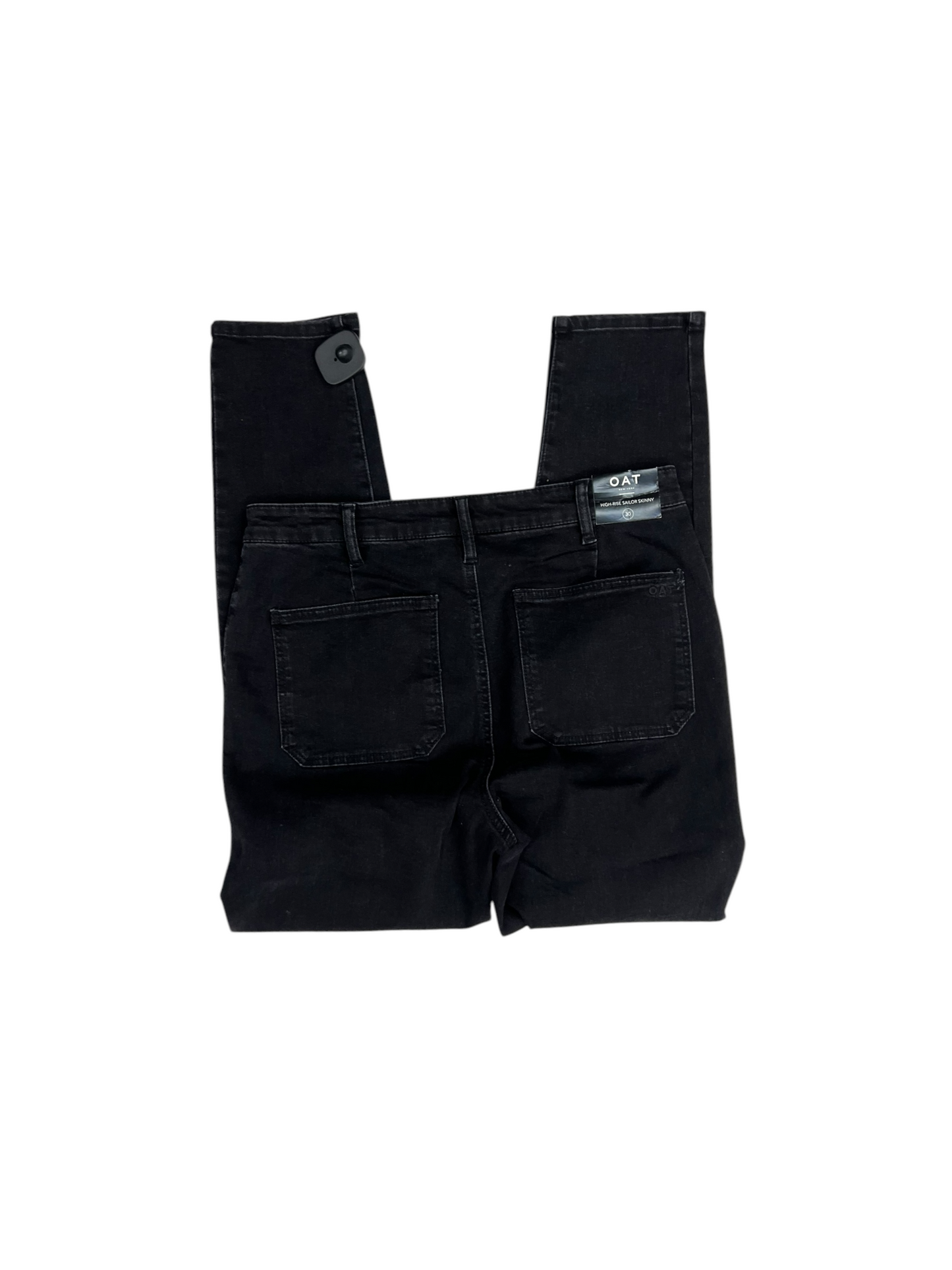 Jeans Skinny By OAT In Black Denim, Size: 30