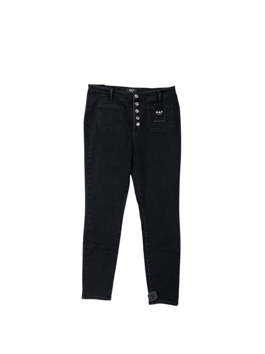 Jeans Skinny By OAT In Black Denim, Size: 30