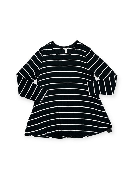 Top Long Sleeve By Soma In Striped Pattern, Size: Xxl