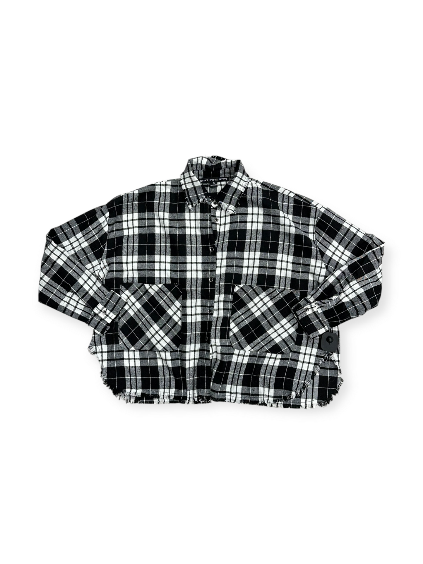 Top Long Sleeve By Hyfve In Black & White, Size: S