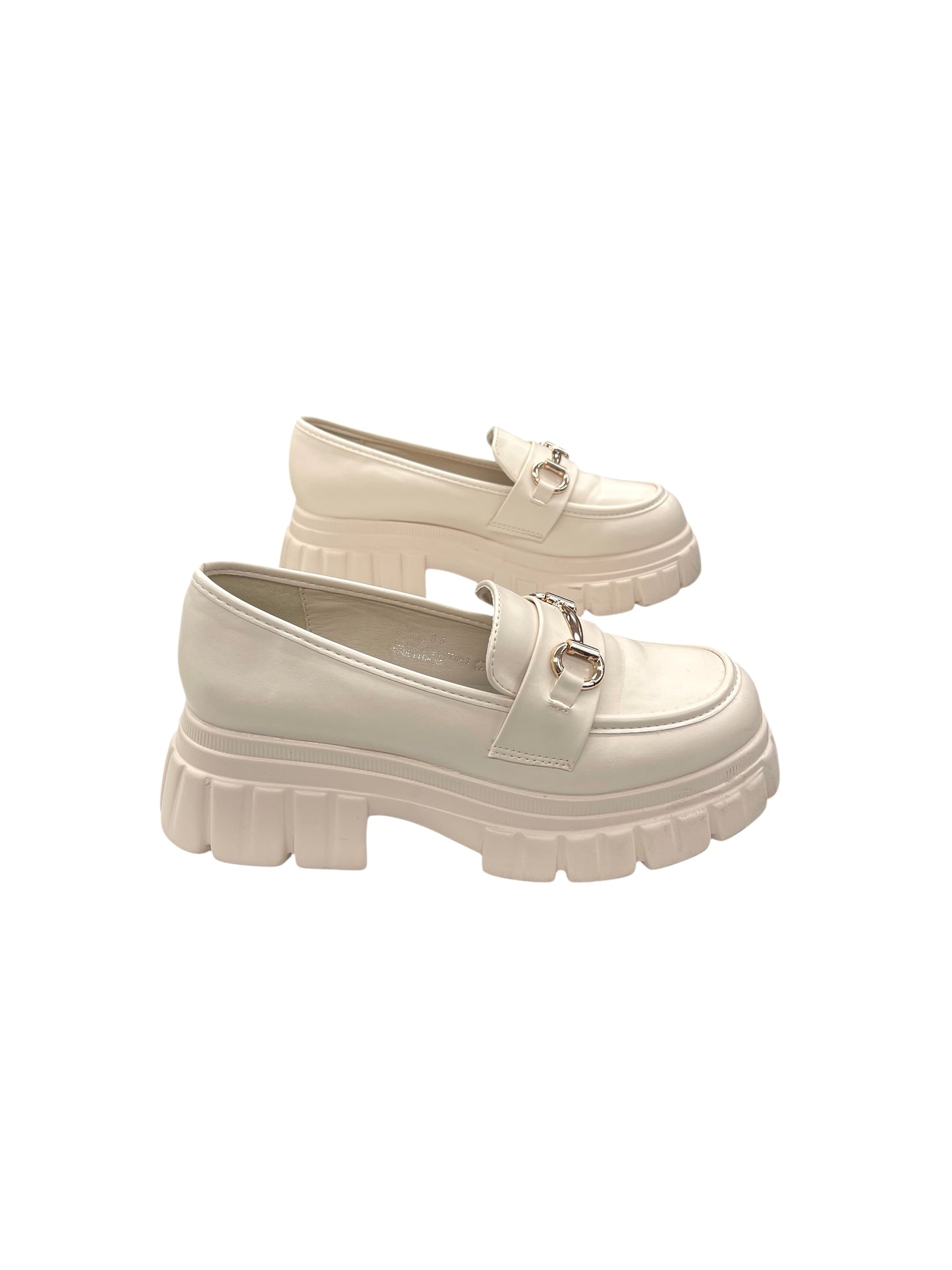 Shoes Heels Platform By Berness In Cream, Size: 6.5