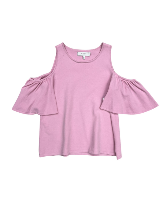 Top Short Sleeve Designer By Milly In Pink, Size: S