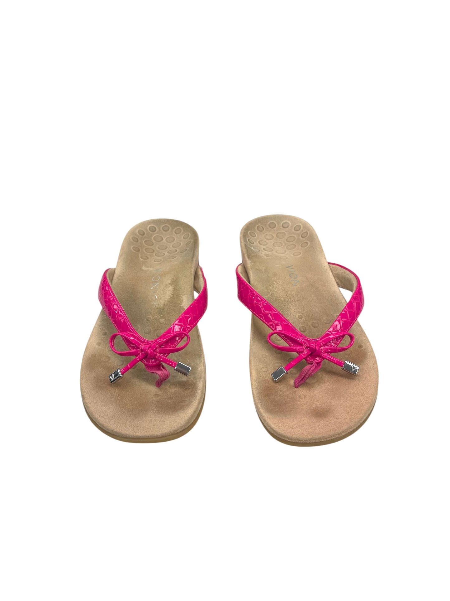 Sandals Flats By Vionic In Pink, Size: 9