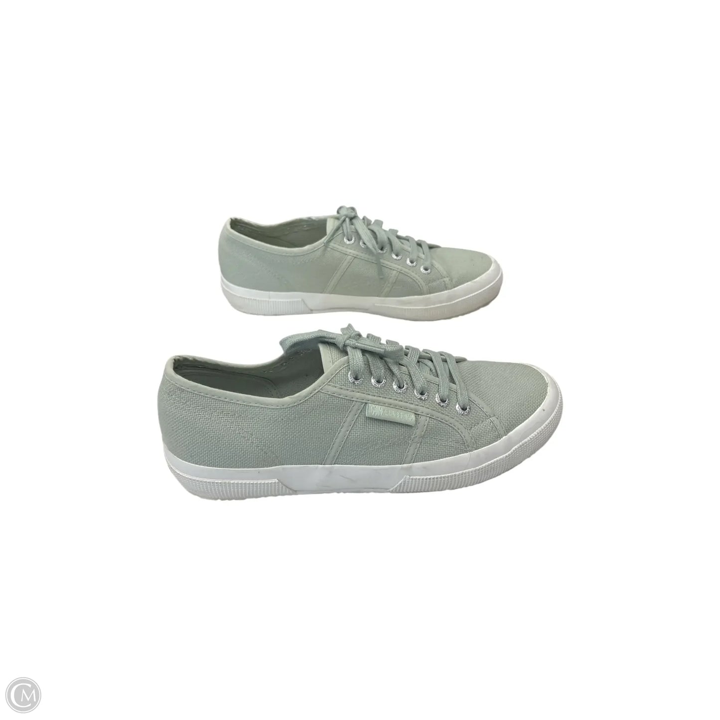 Shoes Athletic By Superga In Green, Size: 8