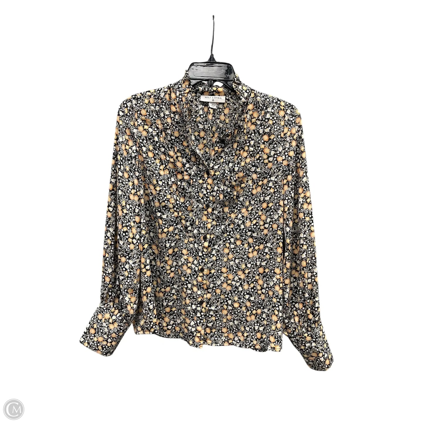 Top Long Sleeve By Nili Lotan In Floral Print, Size: S