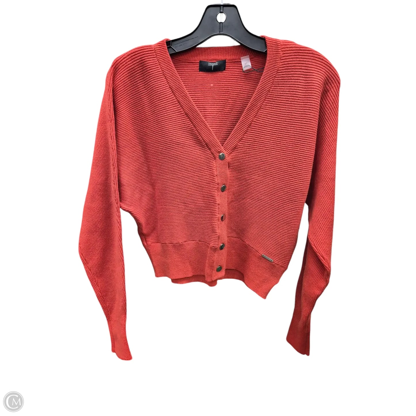 Top Long Sleeve By Tahari By Arthur Levine In Orange, Size: S