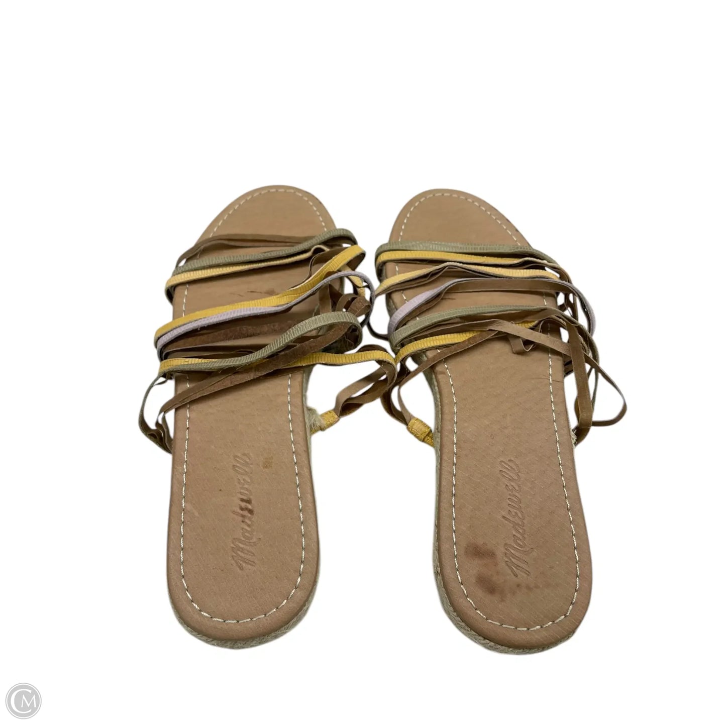 Sandals Flats By Madewell In Multi-colored, Size: 9