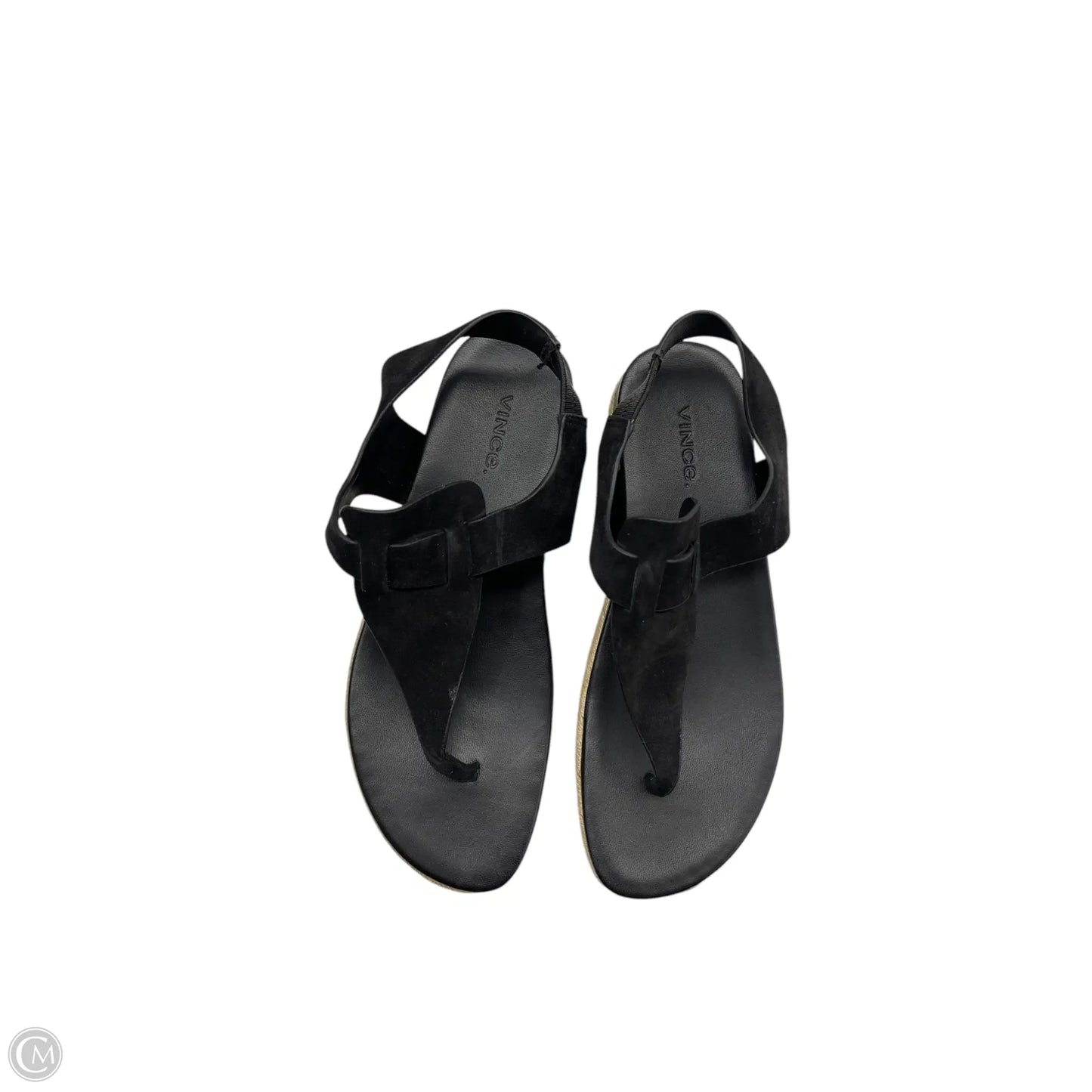 Sandals Flats By Vince In Black, Size: 6.5