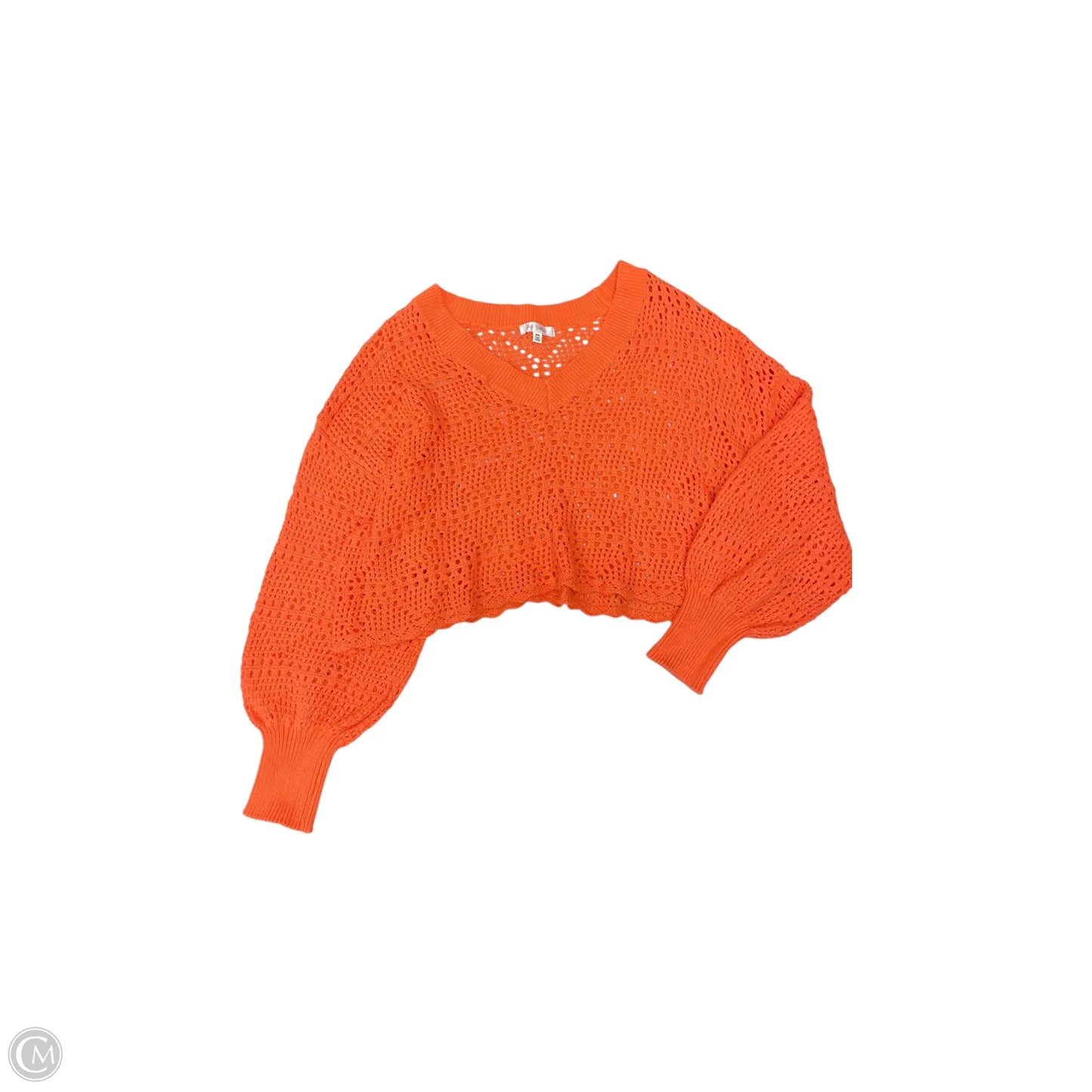 Top Long Sleeve By Clothes Mentor In Orange, Size: M