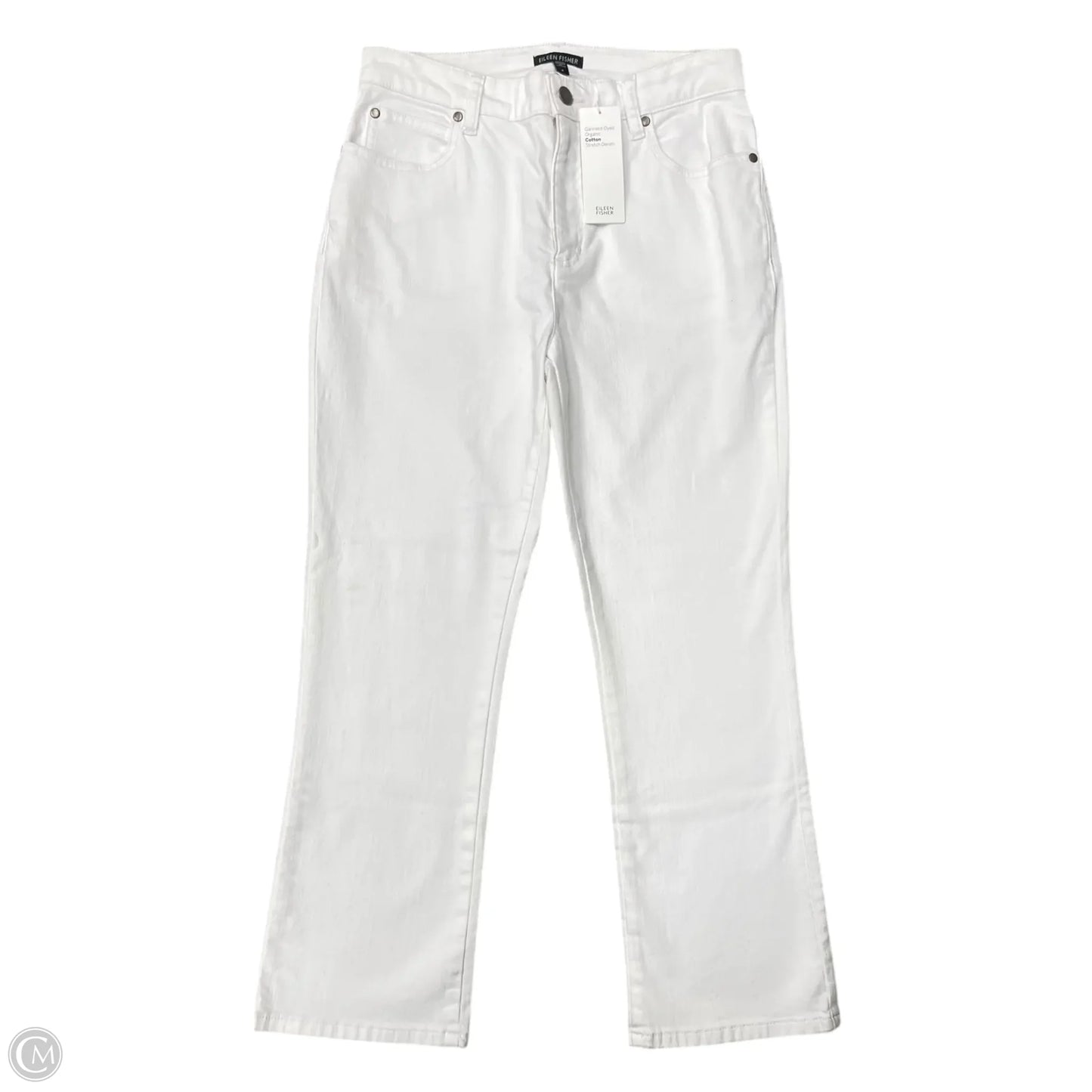 Jeans Straight By Eileen Fisher In White Denim, Size: 6