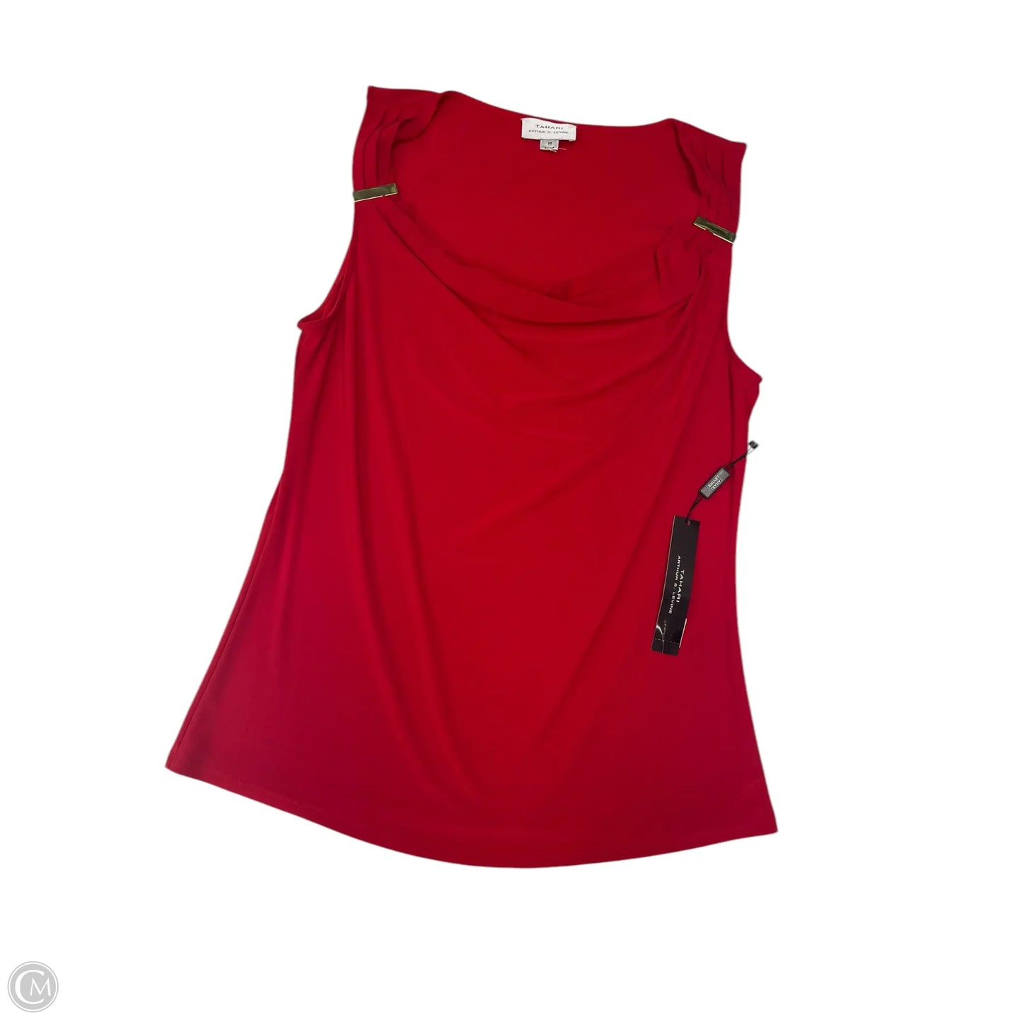 Top Sleeveless By Tahari By Arthur Levine In Red, Size: M