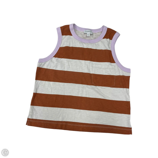 Top Sleeveless By Evereve In Striped Pattern, Size: S