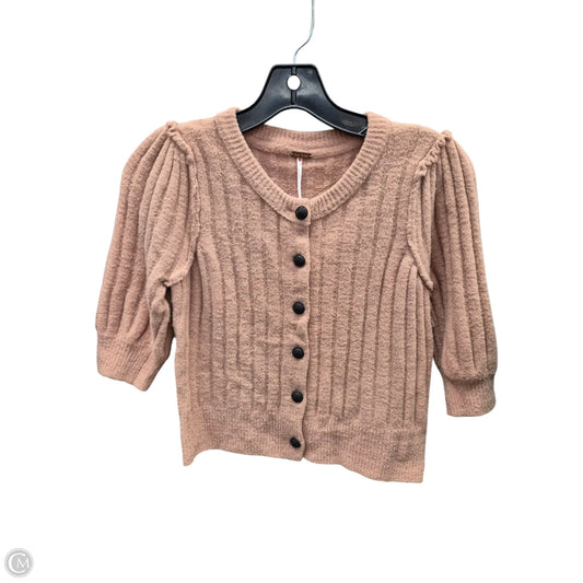 Top Short Sleeve By Free People In Tan, Size: Xs