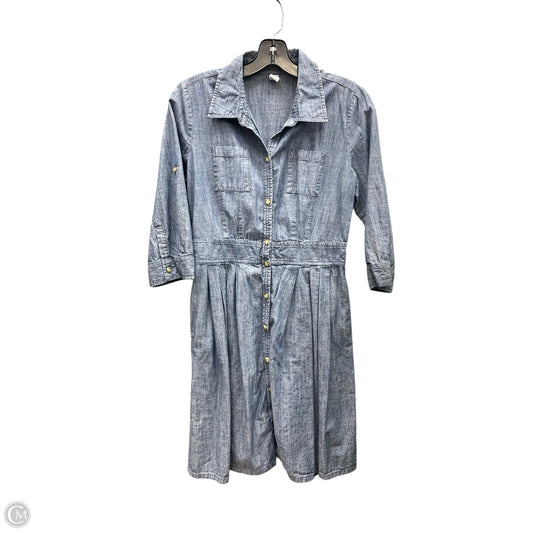 Dress Casual Midi By Old Navy In Blue Denim, Size: S