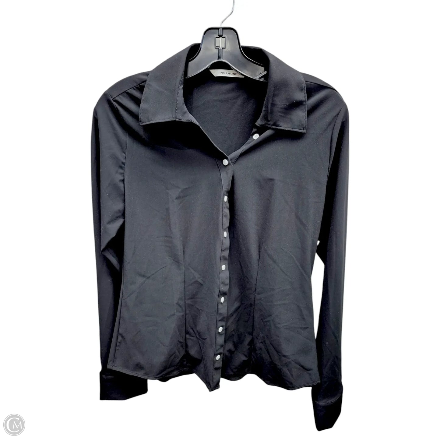 Top Long Sleeve By Cmb In Black, Size: M