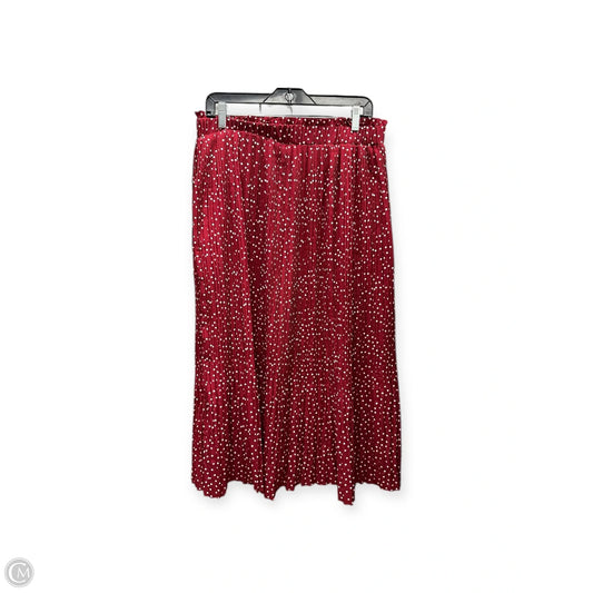 Skirt Maxi By Clothes Mentor In Polkadot Pattern, Size: Xl