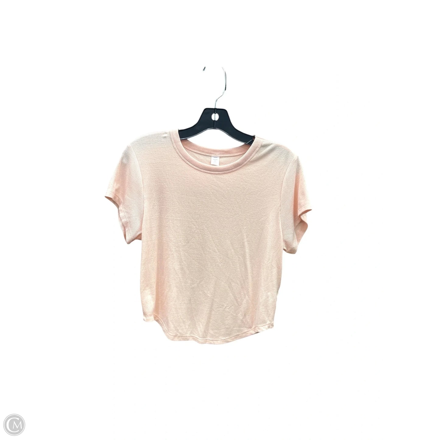 Top Short Sleeve Basic By Old Navy In Peach, Size: L