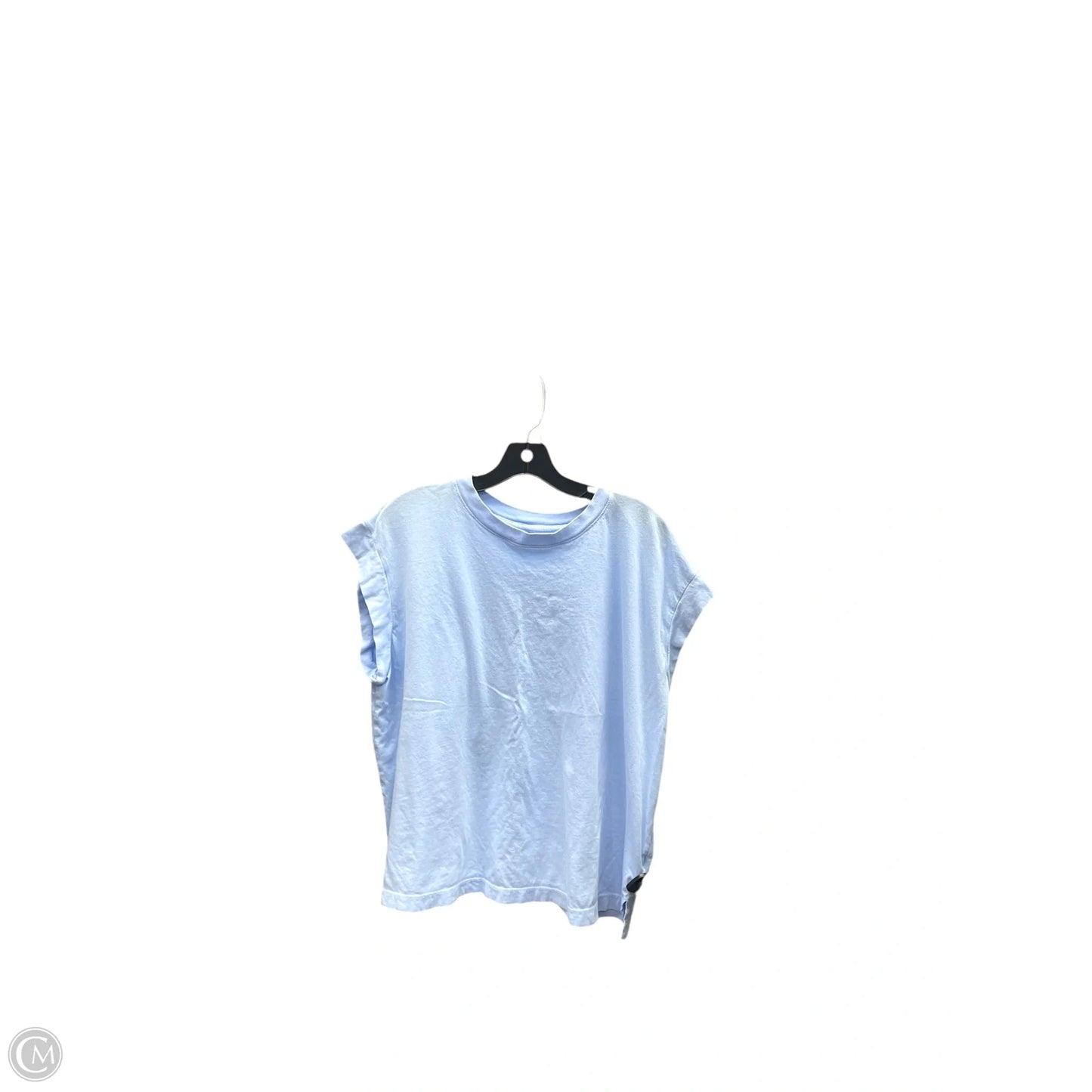 Top Short Sleeve Basic By A New Day In Blue, Size: Xxl