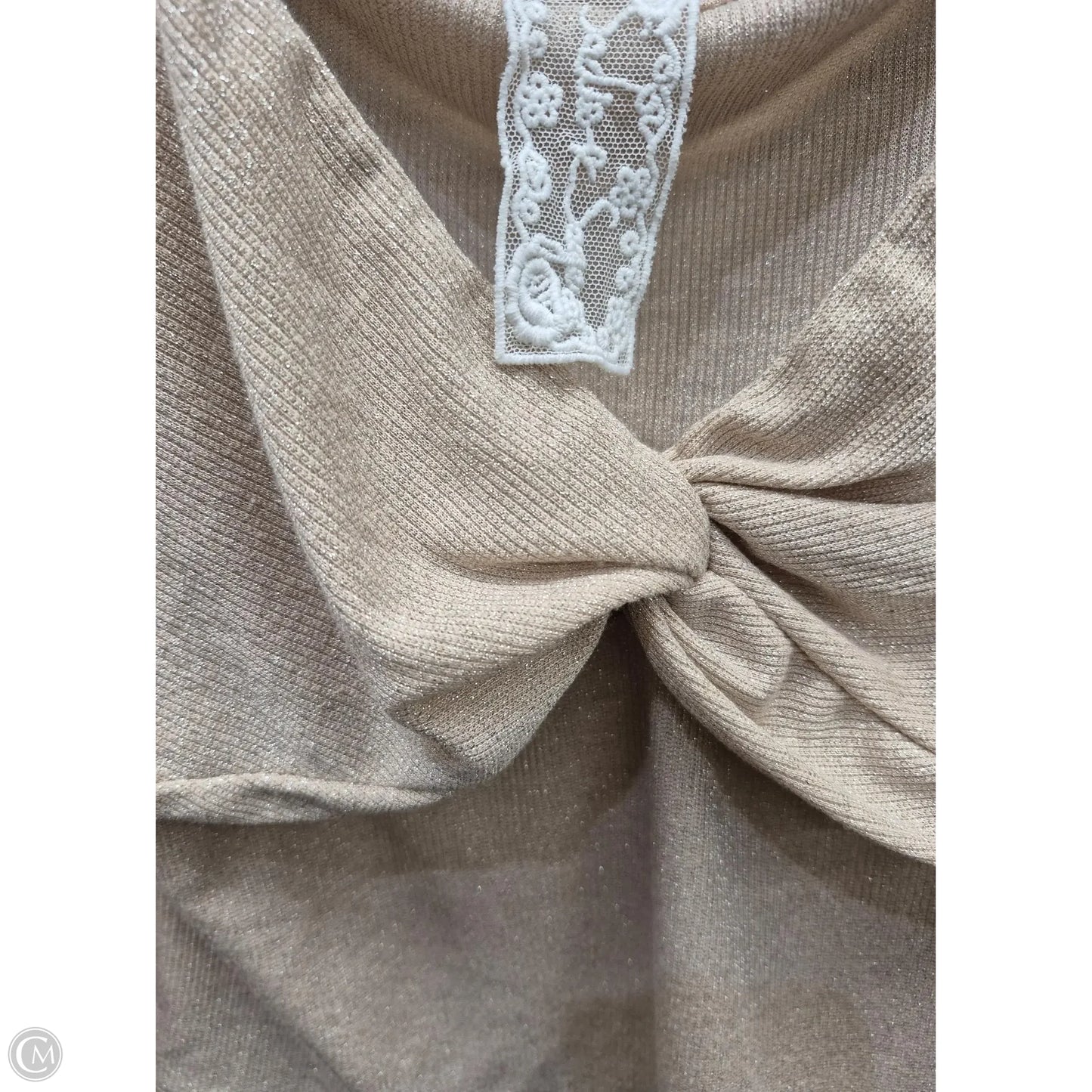 Top Long Sleeve By Clothes Mentor In Gold, Size: L