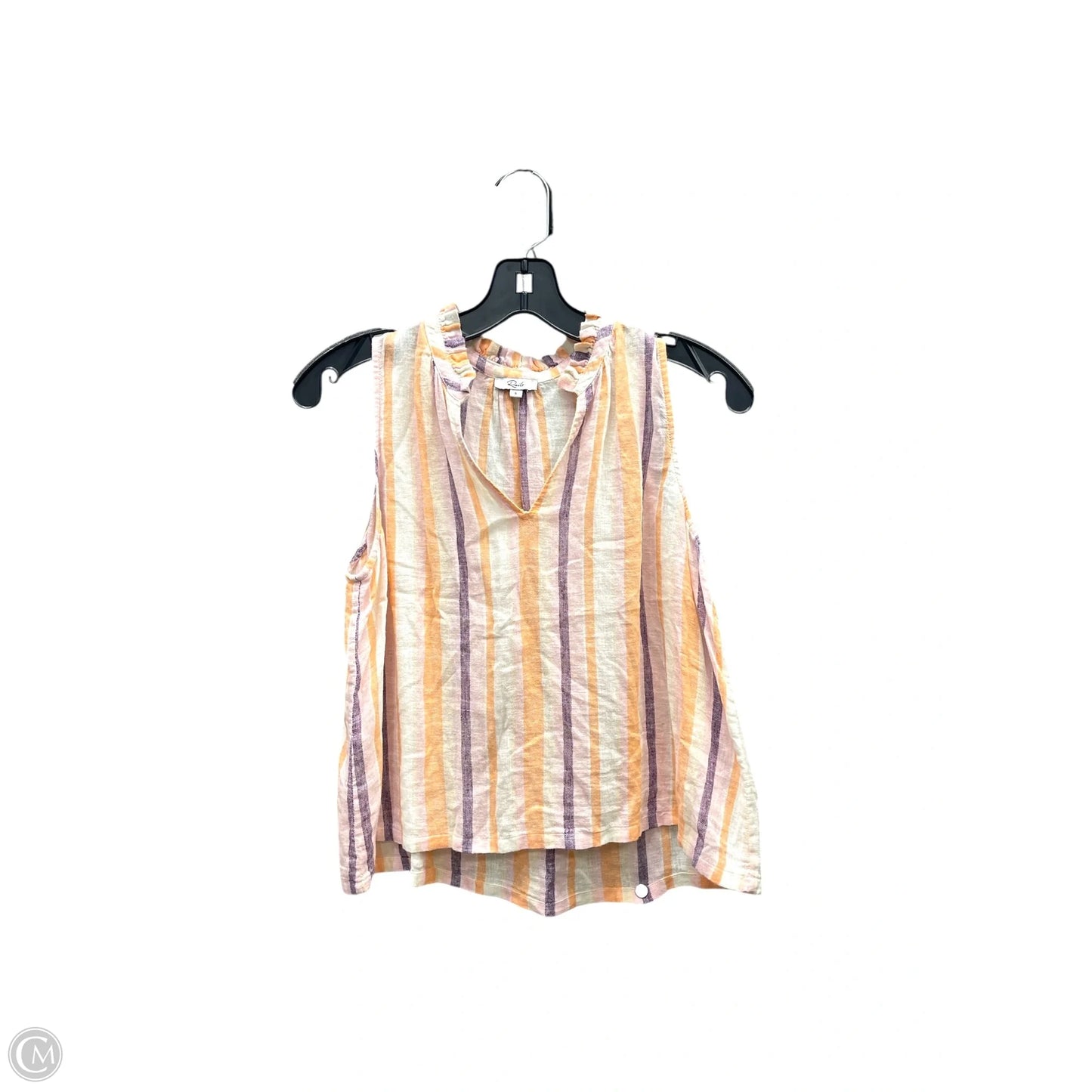 Top Sleeveless By Rails In Striped Pattern, Size: S