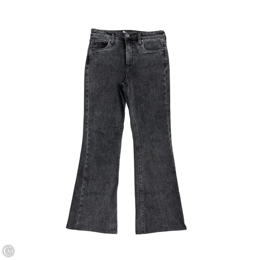 Jeans Flared By Kut In Black Denim, Size: 4