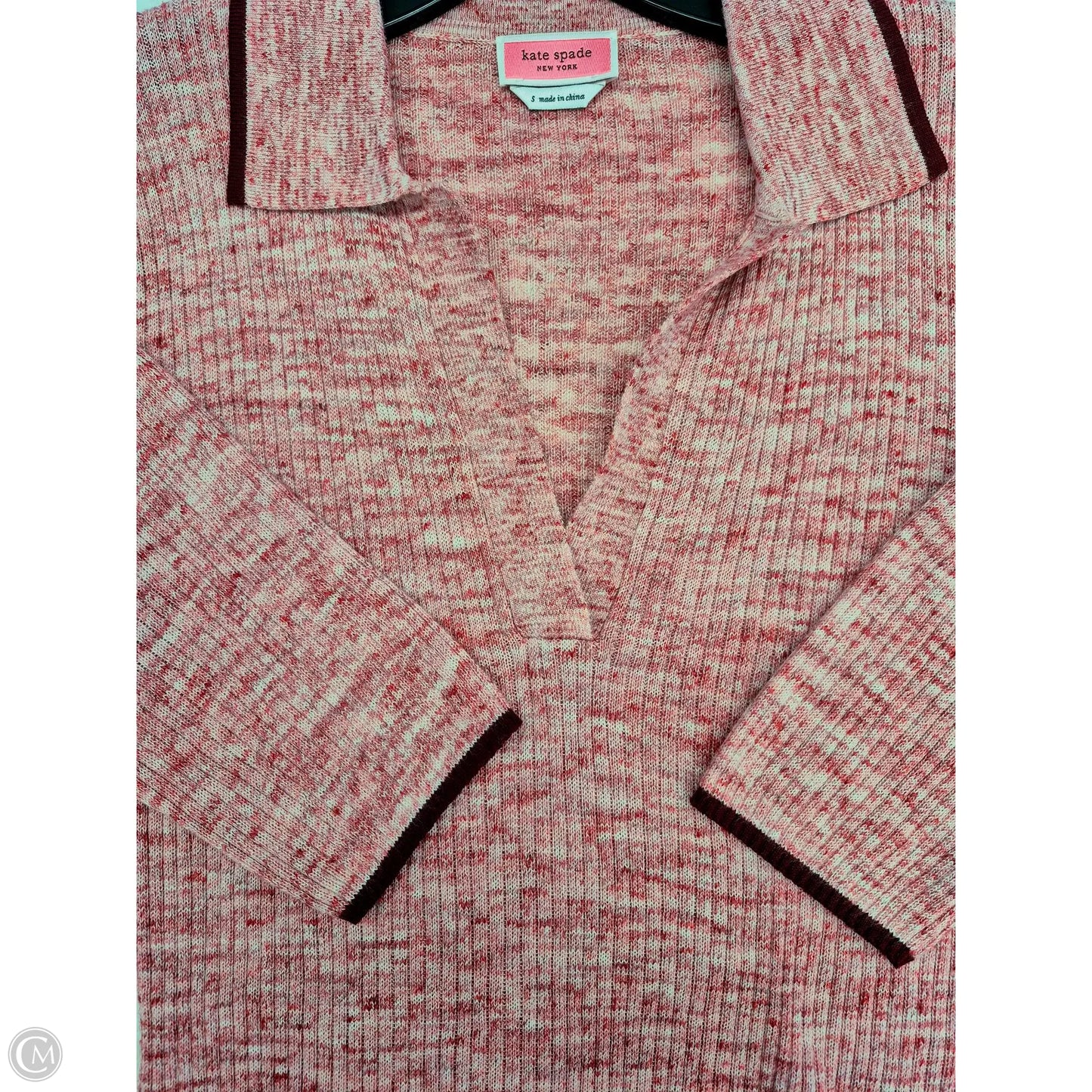 Top Short Sleeve Designer By Kate Spade In Red, Size: S