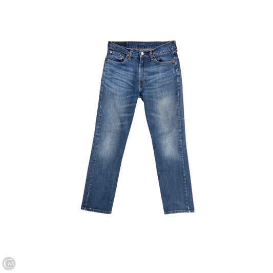 Jeans Straight By Levis In Blue Denim, Size: 10