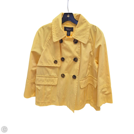 Jacket Other By Style And Company In Yellow, Size: L