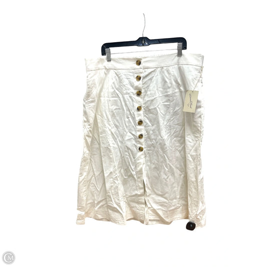Skirt Maxi By Universal Thread In White, Size: 1x