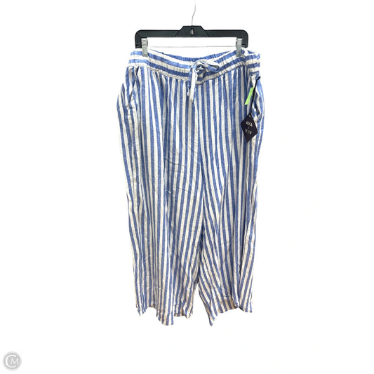 Pants Wide Leg By Ava & Viv In Striped Pattern, Size: 2x