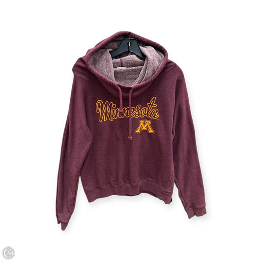 Sweatshirt Hoodie By Colosseum In Maroon, Size: L