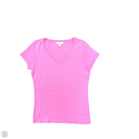Top Short Sleeve Designer By Lilly Pulitzer In Pink, Size: Xs