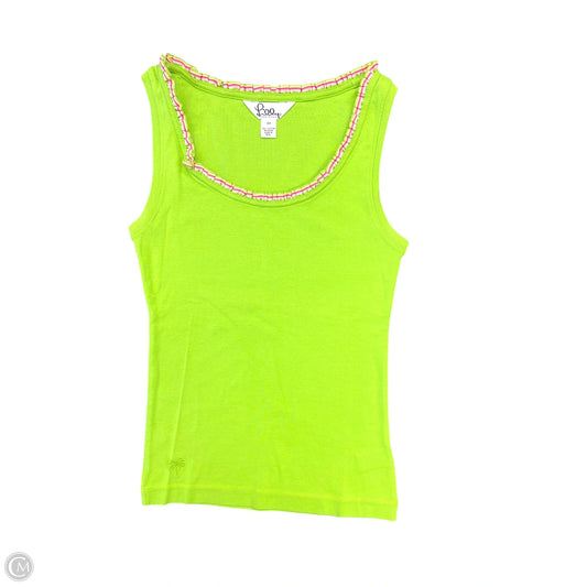 Top Sleeveless Designer By Lilly Pulitzer In Green, Size: Xs