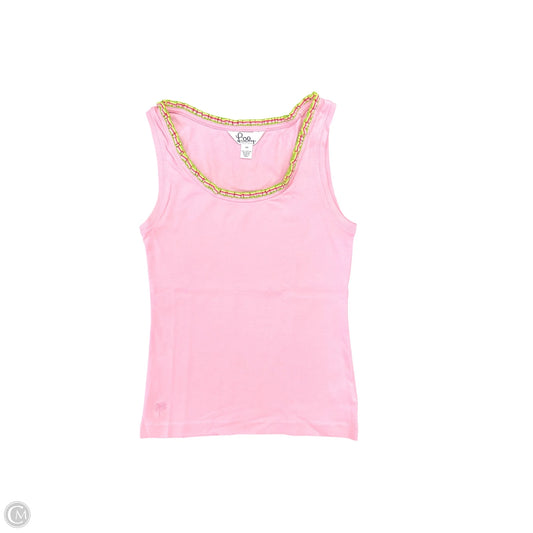 Top Sleeveless Designer By Lilly Pulitzer In Pink, Size: Xs