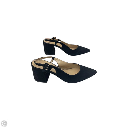 Shoes Heels Block By Ann Taylor In Black, Size: 8