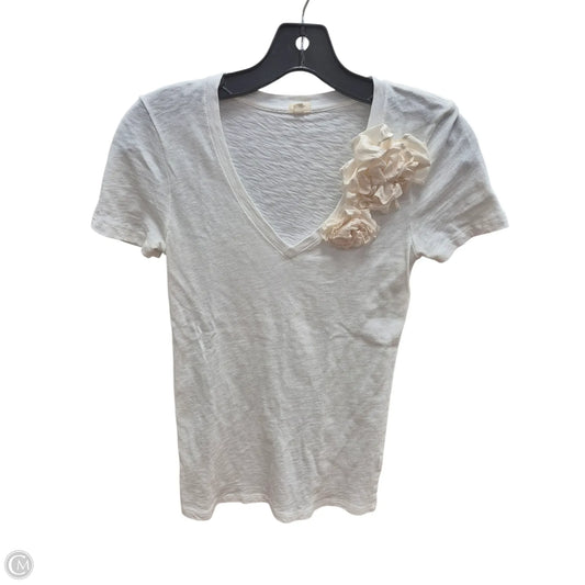 Top Short Sleeve By J. Crew In White, Size: Xs