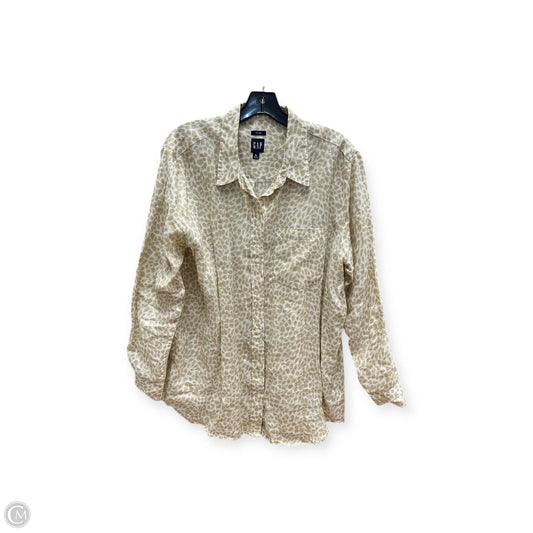 Top Long Sleeve By Gap In Animal Print, Size: Xl