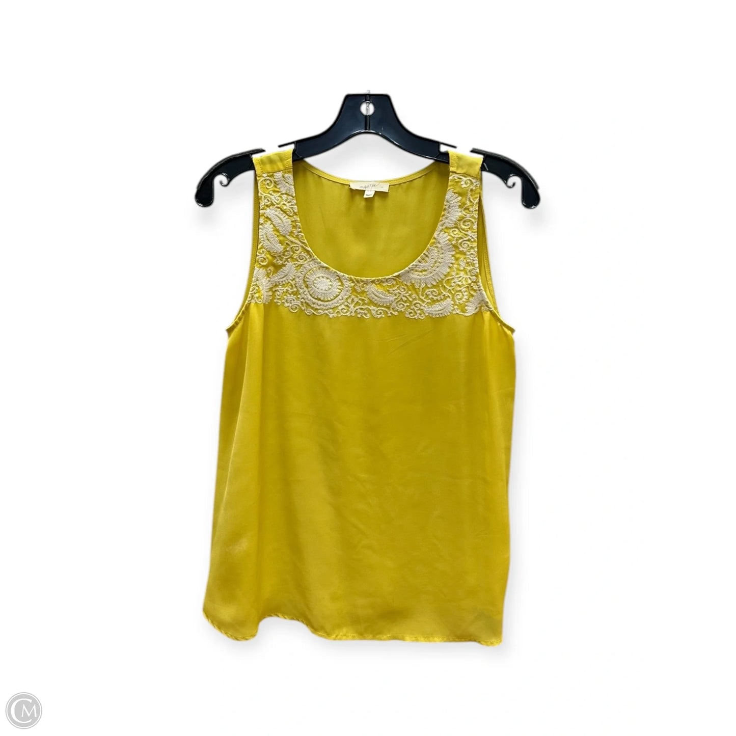Top Sleeveless By Mystree In Yellow, Size: M