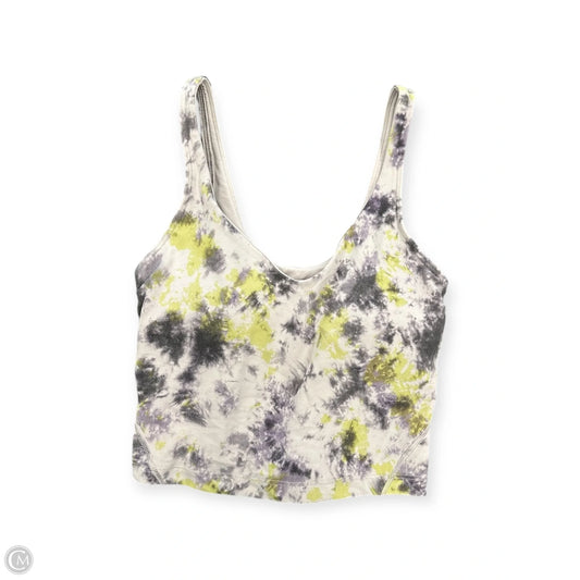 Athletic Bra By Lululemon In Green & Purple, Size: 2