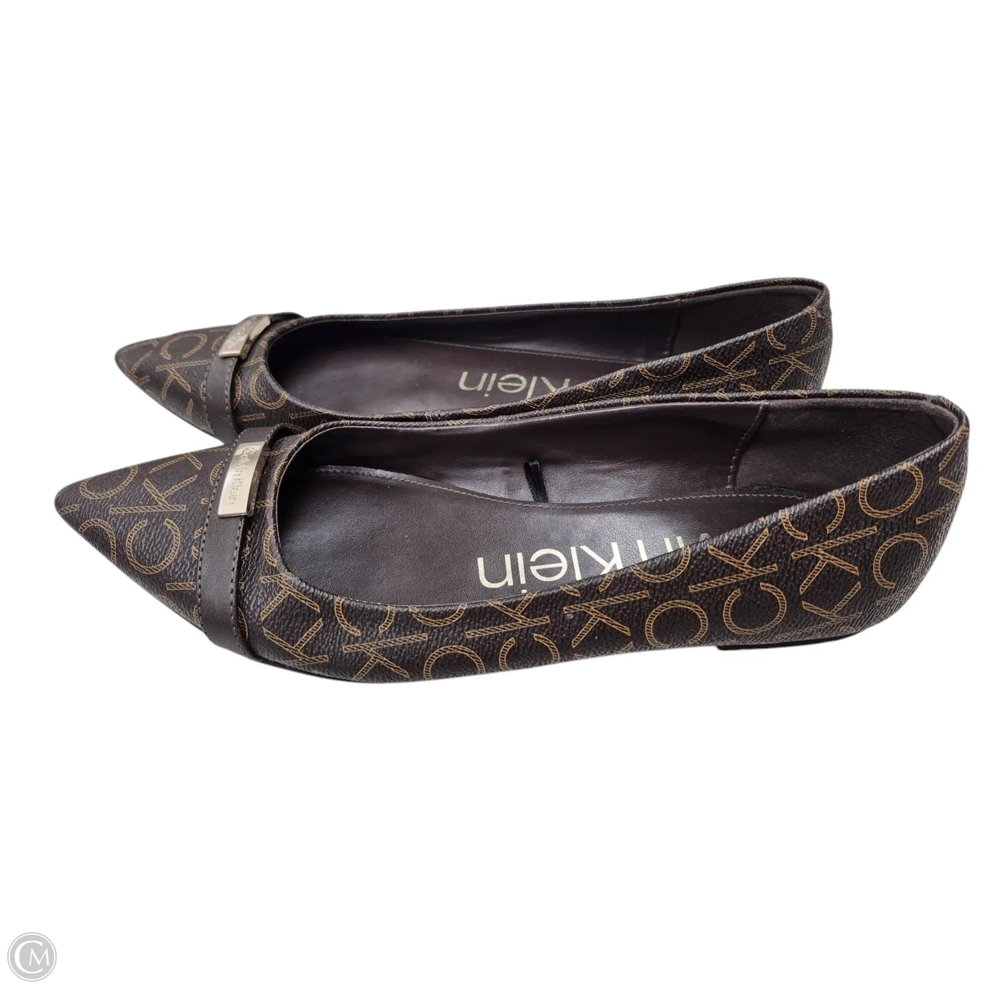 Shoes Flats By Calvin Klein In Brown, Size: 9