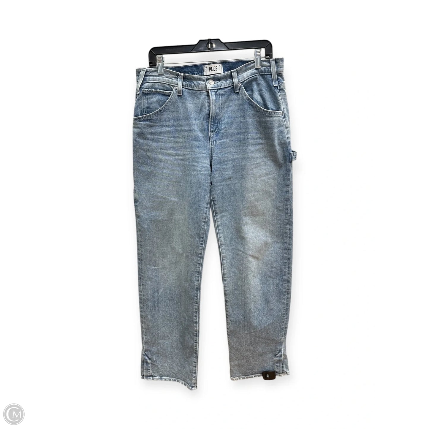 Jeans Wide Leg By Paige In Blue Denim, Size: 8