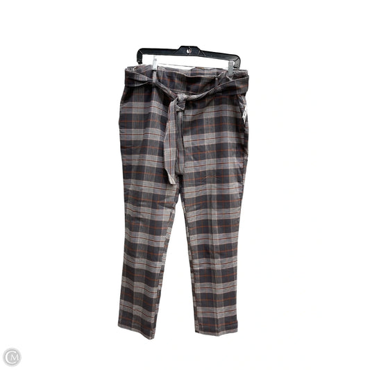 Pants Cropped By Jules & Leopold In Plaid Pattern, Size: L