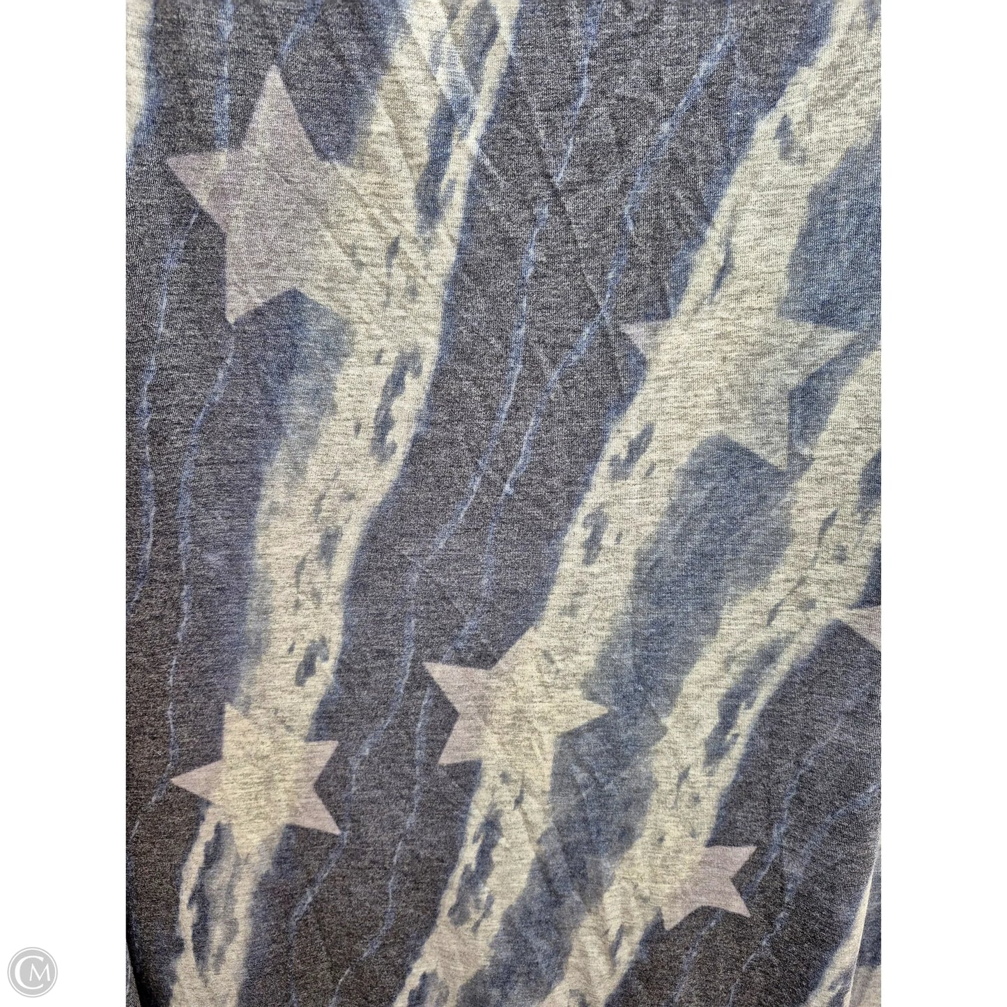 Dress Casual Maxi By One World In Blue & Grey, Size: M