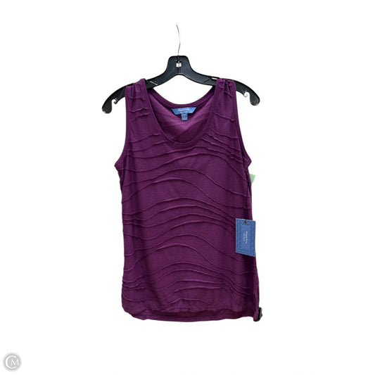 Top Sleeveless By Simply Vera In Purple, Size: S
