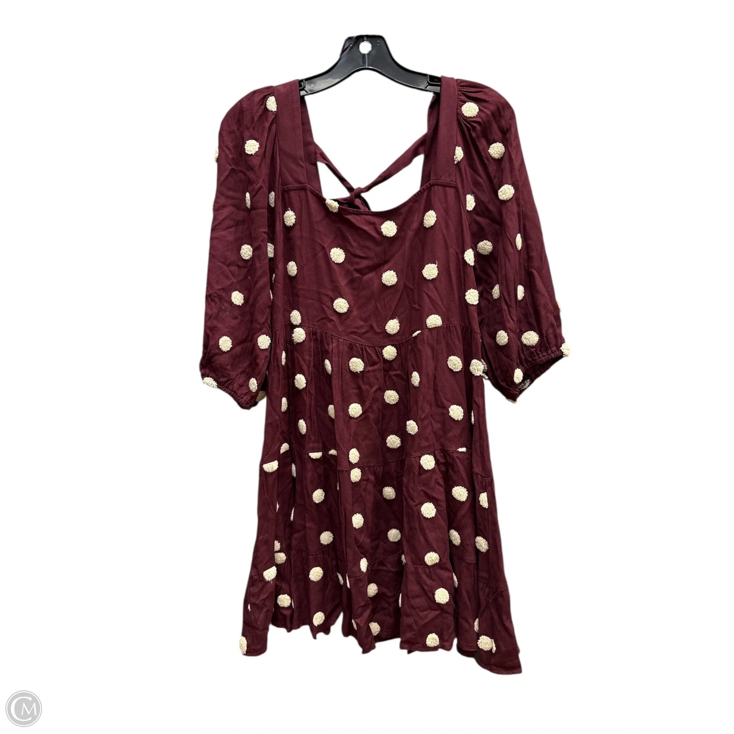 Dress Casual Midi By Blu Pepper In Polkadot Pattern, Size: L